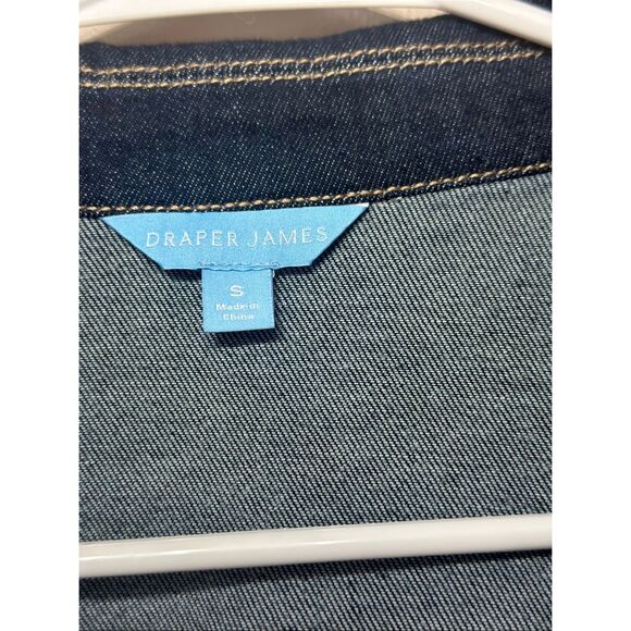 NWOT Draper James Denim Wrap Short Sleeve Fall Dress Women's Small - Picture 5 of 11